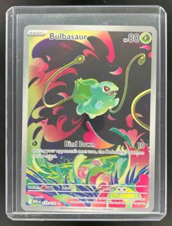 2025 Pokemon Mega Evolution Bulbasaur Full Art Illustration Rare #133/132 - Image 1