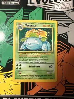 Pokemon Base Set 1999 Venusaur 15/102 | Unlimited | Holo Rare | LP - Image 1