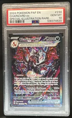 2024 Pokemon Paldean Fates Charizard ex #234/091 PSA 10 - Image 1