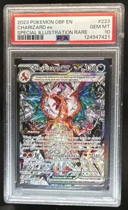 2023 Pokemon SV Obsidian Flames - OBF EN Charizard ex #223/197 PSA 10 - Image 1
