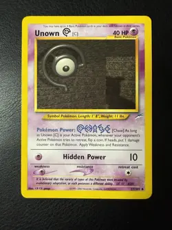 2002 Pokemon - Unown [C] #57/105 - Neo Destiny Unlimited - Regular - NM - Image 1