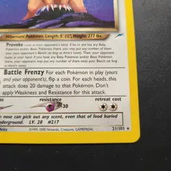 2000 Dark Ursaring 21/105 - Neo Destiny Non-Holo Regular Rare - Pokemon TCG - LP - Image 3