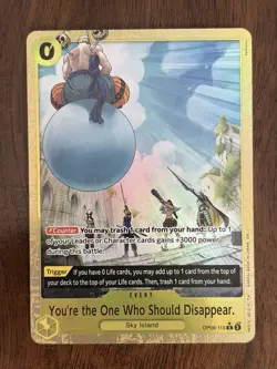 One Piece PRB02 You're the One Who Should Disappear Alt Art OP06-115 English - Image 1