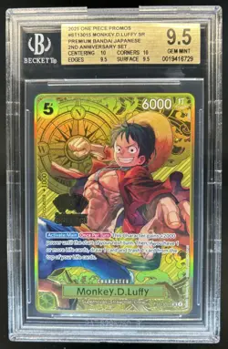 2025 One Piece 2nd Anniversary Promo Monkey D Luffy #ST13-015 BGS 9.5 - Image 1