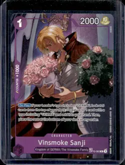 2025 One Piece Royal Blood OP10 Vinsmoke Sanji Rare #OP10-063 - Image 1