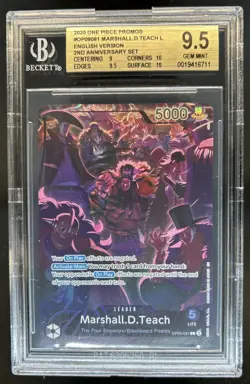 2025 One Piece 2nd Anniversary Promo Marshall D Teach #OP09-081 BGS 9.5 - Image 1