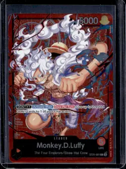 2025 One Piece Learn Together Promo Monkey D Luffy Leader #ST21-001 - Image 1