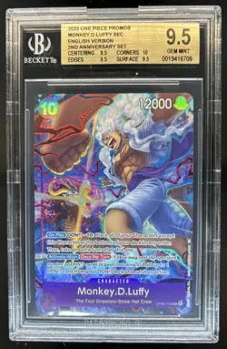 2025 One Piece 2nd Anniversary Promo Monkey D Luffy #OP05-119 BGS 9.5 - Image 1