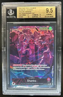2025 One Piece 2nd Anniversary Promo Shanks #OP09-001 BGS 9.5 - Image 1