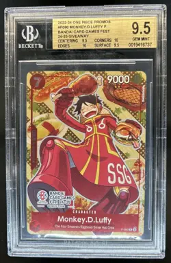 2024 One Piece BCG Fest Monkey.D.Luffy Promo #P-080 BGS 9.5 - Image 1