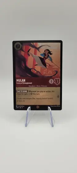 Disney Lorcana TCG: Mulan- Enemy of Entanglement 37/P1 League Promo Foil - NM - Image 1