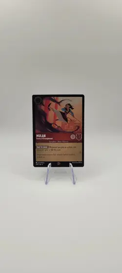 Disney Lorcana TCG: Mulan- Enemy of Entanglement 37/P1 League Promo Foil - NM - Image 2