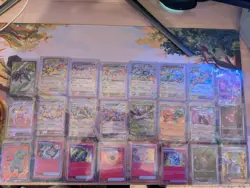 Pokemon TCG Scarlet and Violet Surging Sparks 24 Card Lot UR, IR, ASR, DR- NM - Image 1