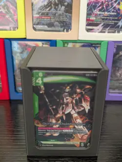 Gundam Card Game Deck Box, 50-80 Sleeved Card Capacity (MATTE BLACK) - Image 1