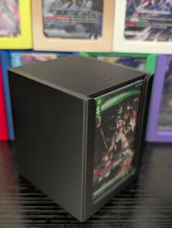 Gundam Card Game Deck Box, 50-80 Sleeved Card Capacity (MATTE BLACK) - Image 2