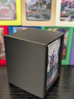 Gundam Card Game Deck Box, 50-80 Sleeved Card Capacity (MATTE BLACK) - Image 4
