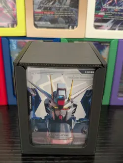 Gundam Card Game Deck Box, 50-80 Sleeved Card Capacity (MATTE BLACK) - Image 5