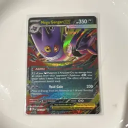 Pokemon Mega Gengar EX 056/094 Me02: Phantasmal Flames Double Rare Holo Card - Image 1