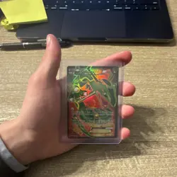Pokemon Rayquaza EX Full Art Holo Rare Dragon 123/124 170 HP Card - Image 1