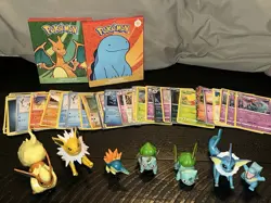Pokemon Lot 40+ Cards, 2 Sealed Packs, 7 Figures – Starter Bundle - Image 5