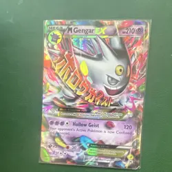 Pokemon TCG M Gengar EX Black Star Promos XY166 Shiny Holo Card - Image 1