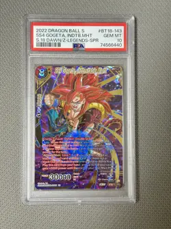 Son Goku - Dragon Ball Super Card SS4 Gogeta INDTB.MHT #BT18-143 SPR EN PSA 10 - Image 1