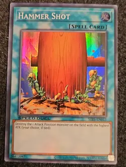 YU-GI-OH! Hammer Shot STP5 - EN013 Super Rare Near Mint Speed Duel - Image 1
