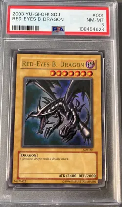 Red-Eyes B. Dragon SDJ-001 Starter Deck: Joey-Unlimited Edition PSA 8 - Image 1
