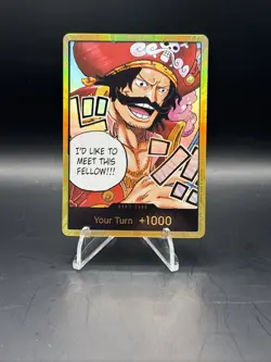 One Piece DON!! Card (Gol.D.Roger) (Gold) - Foil, Near Mint Carrying On His Will - Image 1