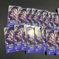 (Lot of 20) One Piece OP-14 Sleeved Booster Packs - The Azure Sea's Seven SEALED - Image 2