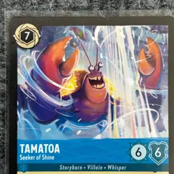Disney Lorcana Winterspell Tamatoa Seeker of Shine 156/204 Super Rare NM/Mint - Image 3