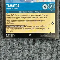 Disney Lorcana Winterspell Tamatoa Seeker of Shine 156/204 Super Rare NM/Mint - Image 4