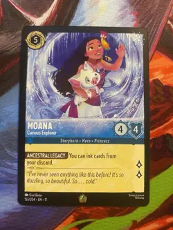 Disney Lorcana Moana-Curious Explorer 155/204 Winterspell - Image 1