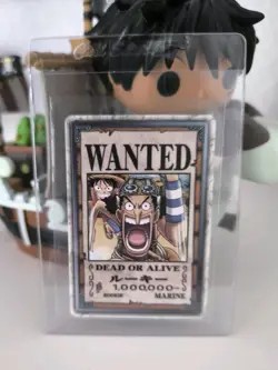 One Piece TCG Jap Wanted Pirate Usopp Tournament Game Promo Price Card Rookie - Image 1