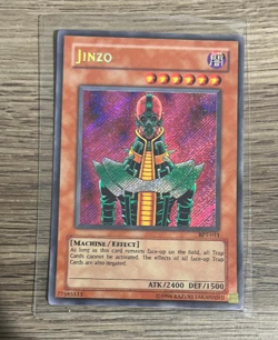 3 Jinzo Yugioh Cards YAP1-EN007 Ultra Rare LE & Secret BPT-011 & Gold GLD1 LP - Image 3