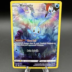 Pokemon TCG Manaphy Full Art Ultra Rare Holo Card GG06/GG70 Crown Zenith NM - Image 1