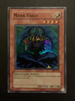 Yugioh Card TCG Maha Vailo MRL-012 Super Rare Holo Magic Ruler NM - Image 1