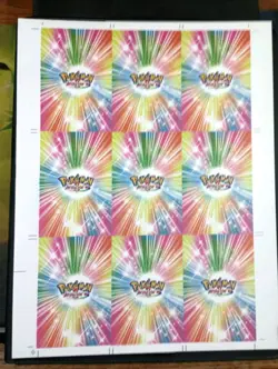 Poncho Pikachu Green Star Foil Uncut Sheet Pokemon Card Database Eeveelutions - Image 2