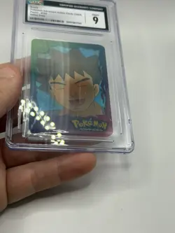 2004 Pokemon Action Card Brock Lenticular graded 9! Rare - Image 2