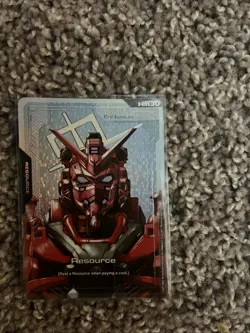 Red Gundam Resource Foil - R-013 - C+ NM - Gundam TCG Card Game - Image 1