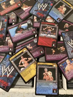 Huge Lot of 2000-2006 WWE Raw Deal Trading Card Game Lot About 4000-Un Searched! - Image 5