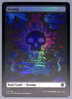 Swamp - Showcase - Foil - 279 - Dominaria United (DMU) MTG - Image 1