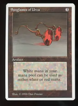 NEAR MINT- Summer Magic Sunglasses of Urza ~ Vintage MTG ~ RARER than Alpha!!! - Image 1