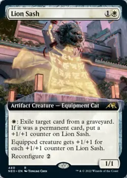 Lion Sash x1 1x Extended Art Kamigawa: Neon Dynasty NM MTG - Image 1
