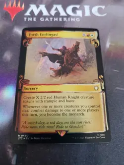 Mtg. Forth Eorlingas! Foil Showcase Scrolls. Lord of the Rings. Pack Fresh - Image 1