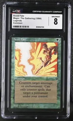 MTG Magic: The Gathering Avoid Fate Legends 1994 CGC 8 - Image 1