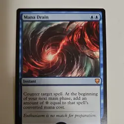 Wizards of the Coast Mana Drain Commander Legends Regular Mythic Instant Blue - Image 1
