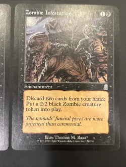 3x Zombie Infestation - Odyssey: #170, Mtg Magic: The Gathering Nm UP - Image 4