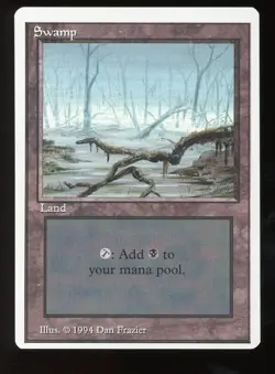 Summer Magic Swamp {ONE BRANCH} ~ Vintage MTG ~ RARER than Alpha!!! - Image 1