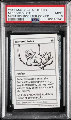 2019 MTG MYSTERY BOOSTER CONVENTION ED MIRRORED LOTUS PSA 9 - Image 1